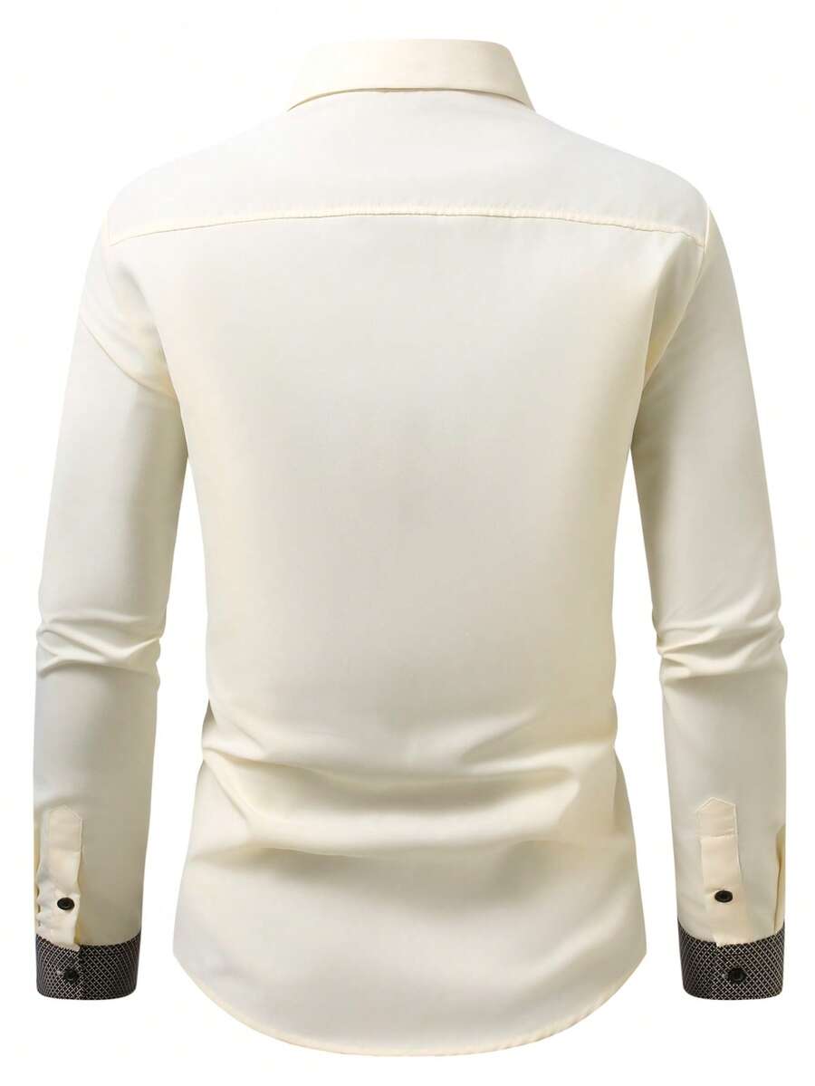 URBAN CART Article 2503 White Classic Cotton Shirt