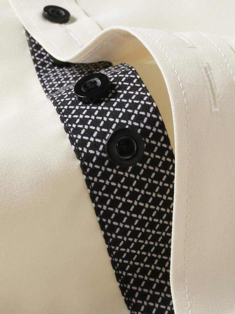URBAN CART Article 2503 White Classic Cotton Shirt