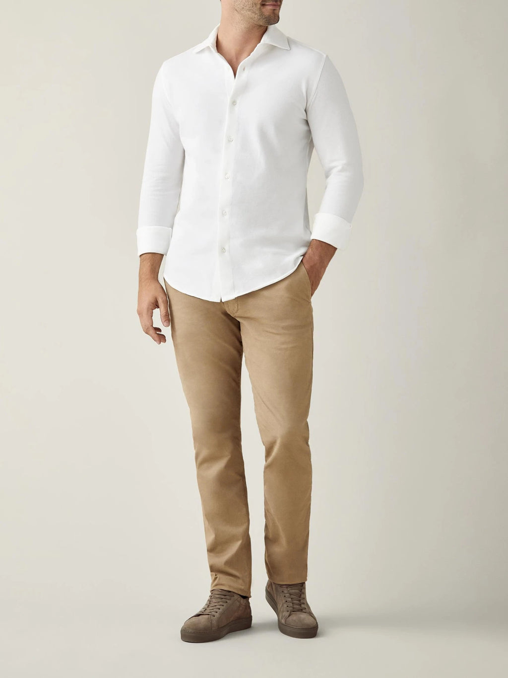 URBAN CART Article 2505 White cotton Shirt