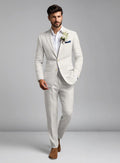 URBAN CART Article 2518 Tropical Beige Linen Suit