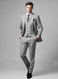 URBAN CART Article 2516 Premium Three peice for Men grey pure wool